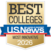 US News Best Colleges Badge - 2026 Most Innovative Universities