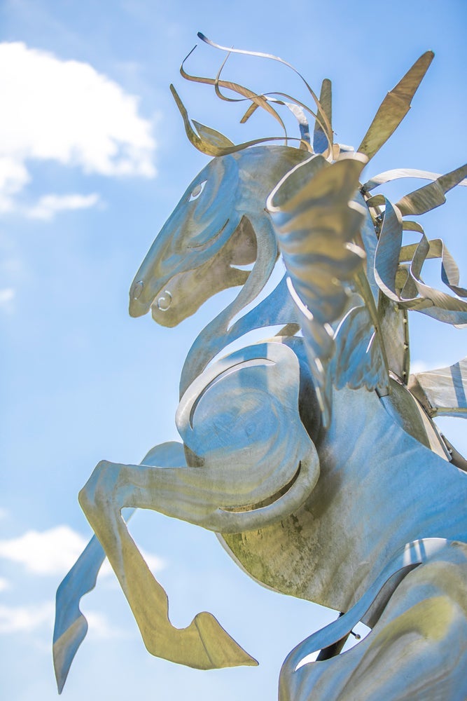 Wind Dancer statue on UCF’s campus