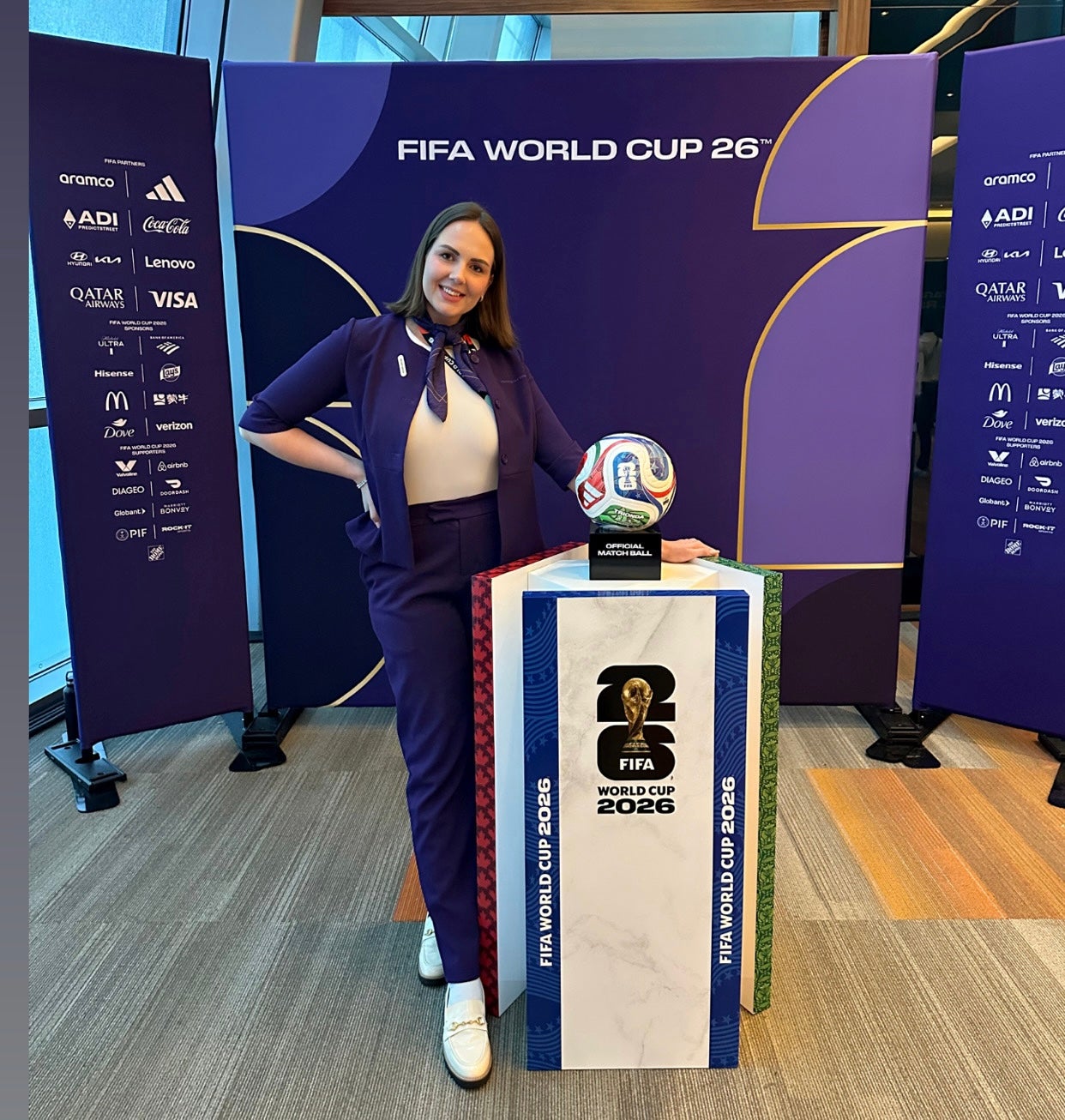 Hospitality professional supporting World Cup operations in Florida