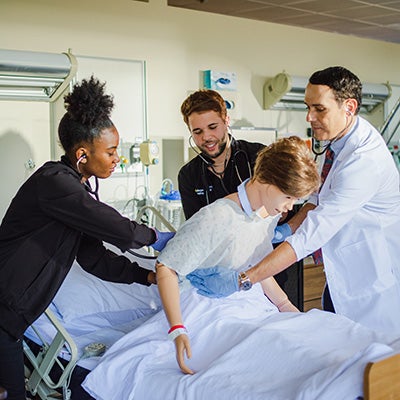 Group of nursing students