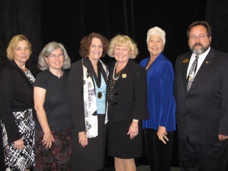 (L to R) Mary Lou Sole, Diane Wink, Maureen Covelli, Dean Jean Leuner, Linda Hennig and Stephen Heglund