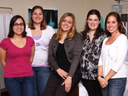 Jenna Benyounes, Kathryn Matkovich, Cynthia Dey, Kristina May and Jo Anna Pompeii (not pictured: Lauren Yon)