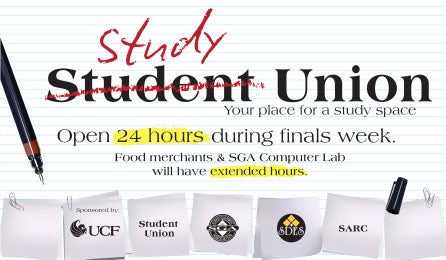 The Study Union is open 24 hours during Finals Week.