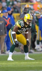 green bay packer football player wearing #20