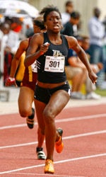 ucf female track athlete