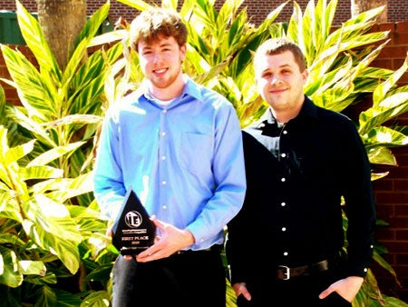 Corey McCall and Branden Maynes, winners of the inaugural Inventing Entrepreneurs Innovation Competition.