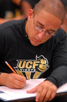 Jon Rodriguez, a student at University High School, is in UCF's Upward Bound program.