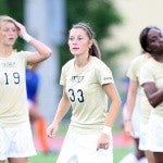 Katy Ling scored her first-collegiate goal in the first half Sunday.