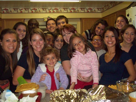 LEAD Scholars donated Thanksgiving dinners to four residential homes at Boys Town.