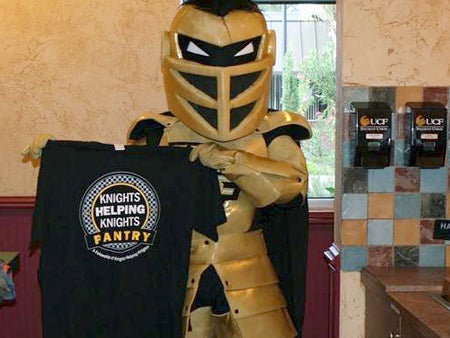 Knightro at the KHK Pantry