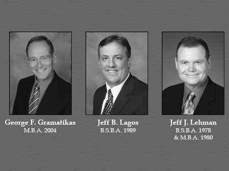 2010 CBA Hall of Fame: George F. Gramatikas, Jeff B. Lagos, Jeff J. Lehman.