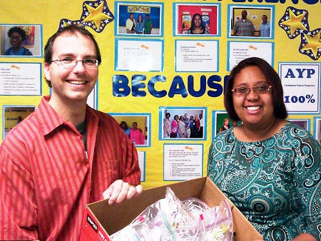 The marketing students in Carolyn Massiah's MAR 3023 course collected $5,473 as part of the "Box Tops for Education" program.