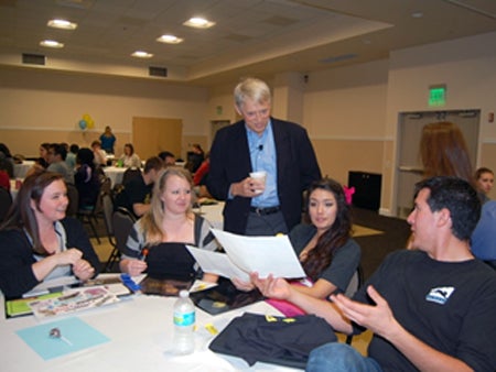 Provost and Vice President of Academic Affairs Tony Waldrop with NorthStar attendees