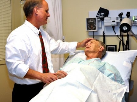 Dr. Klapheke with patient