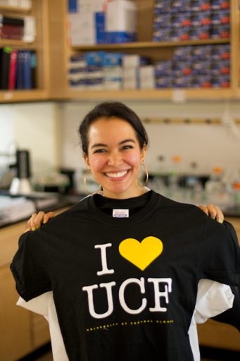 Boehem with UCF shirt