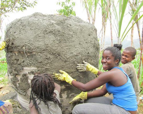 Maya Basquin and 15 other students from UCF Engineers Without Borders this summer finalized construction on a clean water catchment system for the villagers of Mare Brignole, Haiti.