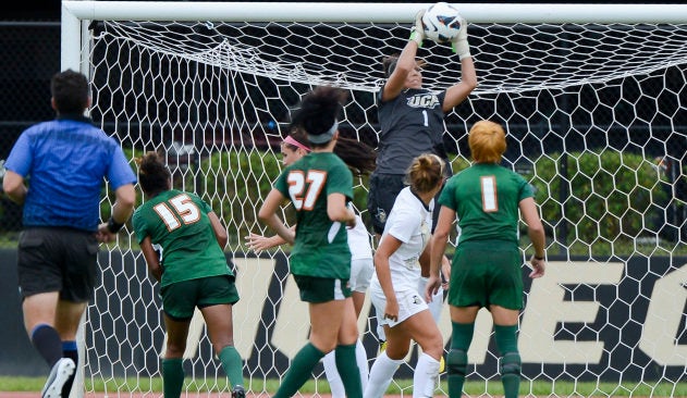 August 26, 2012: during NCAA womens soccer game action between the Miami Hurricanes and Central Florida Knights. Knights defeated Hurricanes 1-0 in over time at the UCF Track and Soccer Complex in Orlando, Fl