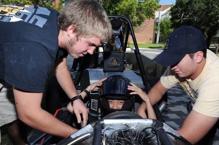 Cars designed by College of Engineering and Computer Science students will be on display as part of College Open House activities.