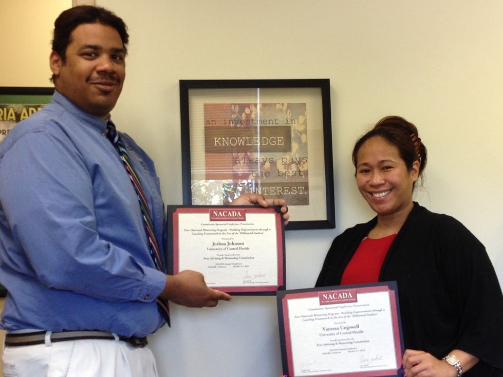 Cogswell, Johnson Speak at National Academic Advising Conference