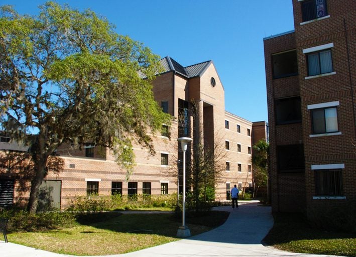 UCF campus housing includes 57 residence buildings, 13 communities and 7,579 beds.