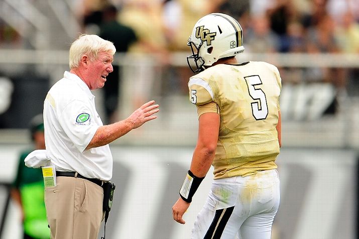 ucf coach oleary and ucf quarterback