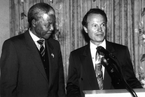 Nelson Mandela and Richard Lapchick