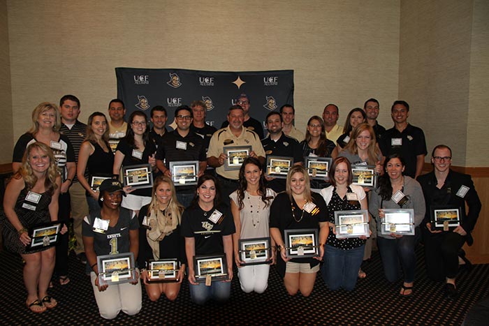 The UCF Alumni Association hosted the chairs of its college, regional and special interest chapters and clubs during the annual AlumKnights of the Roundtable: 2015 Chapter & Club Council meeting on Saturday.