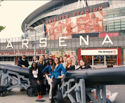 DeVos Sport Business Management Minor students in London