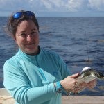 KateMansfield-and-satellite-tagged-green-turtle_release_Gulf-of-Mexico