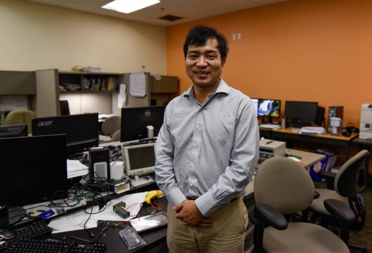 University of Central Florida assistant professor Yier Jin's work with computer security has earned a $750,000 research grant from the U.S. Department of Energy. Photo by Aileen Perilla