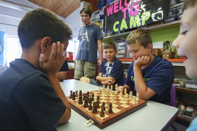 children playing chess