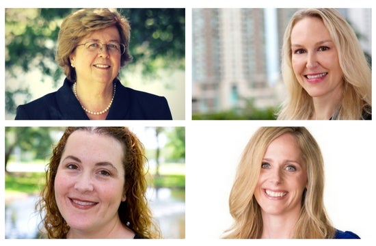 (clockwise from top left) Jean Davis, Suzanne Hyer, Corinne Audette and Kelli Lipscomb