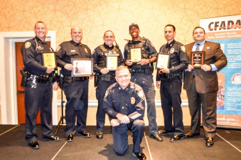 UCFPD officers were recognized by MADD for their dedication to getting drunk and drugged drivers off of Central Florida’s roads.