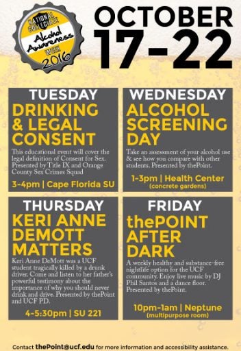 ucf alcohol awareness flyer