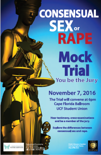 mock trial flyer: consensual sex vs rape