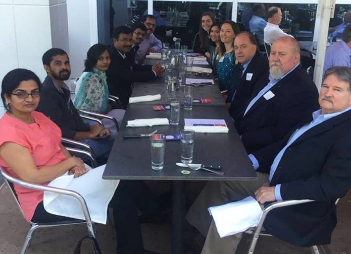 Representatives from various Indian news outlets met with members of The India Center at UCF last spring to discuss joint projects.