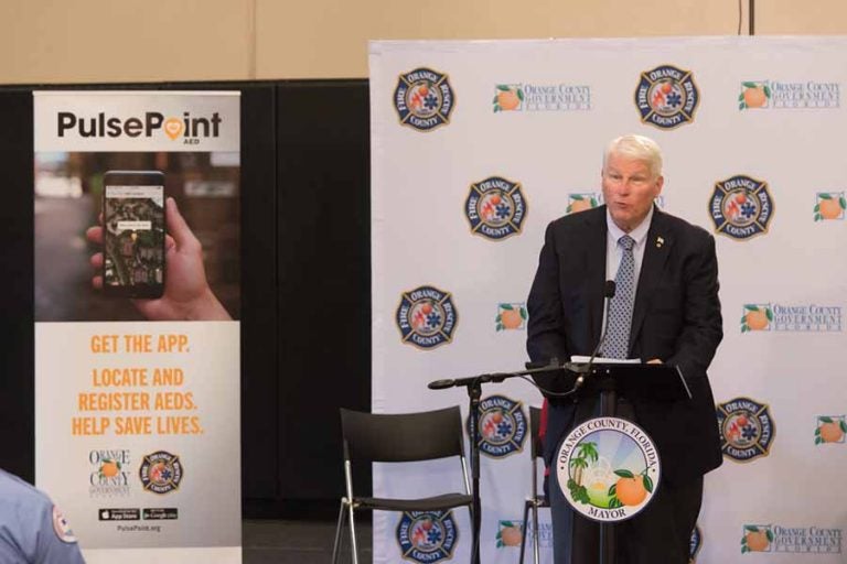 President John C. Hitt joined leaders from Orange County to publicly launch the lifesaving PulsePoint mobile apps.