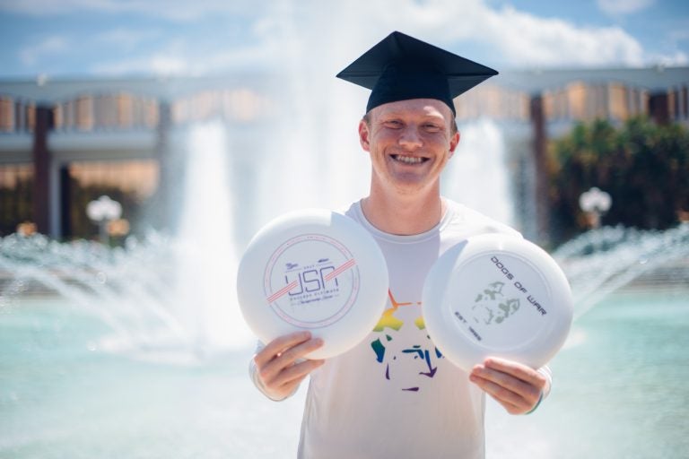 Michael Fairley will compete on a national Ultimate Frisbee team at an upcoming world championship tournament. Credit: Rhiana Raymundo Photography.