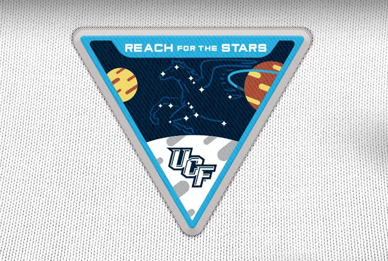 Space-Themed Patch for UCF football game