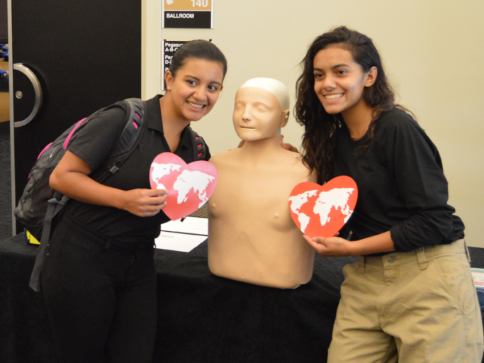 Hundreds of members of the UCF community learned hands-only CPR during last year's campus celebration of World Heart Day.