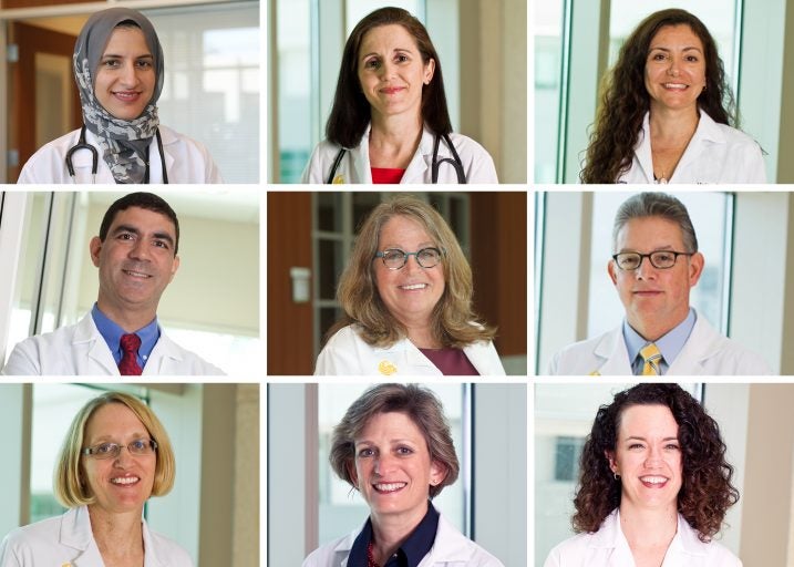 faces of the Nine UCF physicians, including six who practice at UCF Health, have been named as Best and Top doctors in the December 2017 issue of Orlando Magazine.