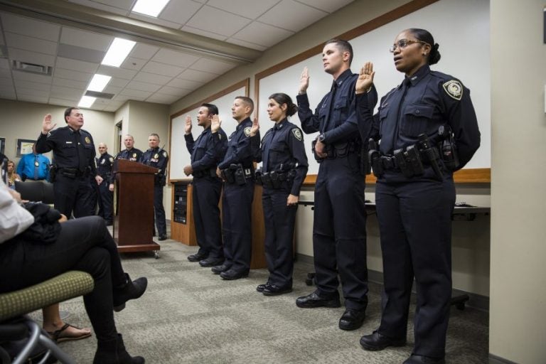 UCFPD Swears in 5 New Officers, Promotes 3