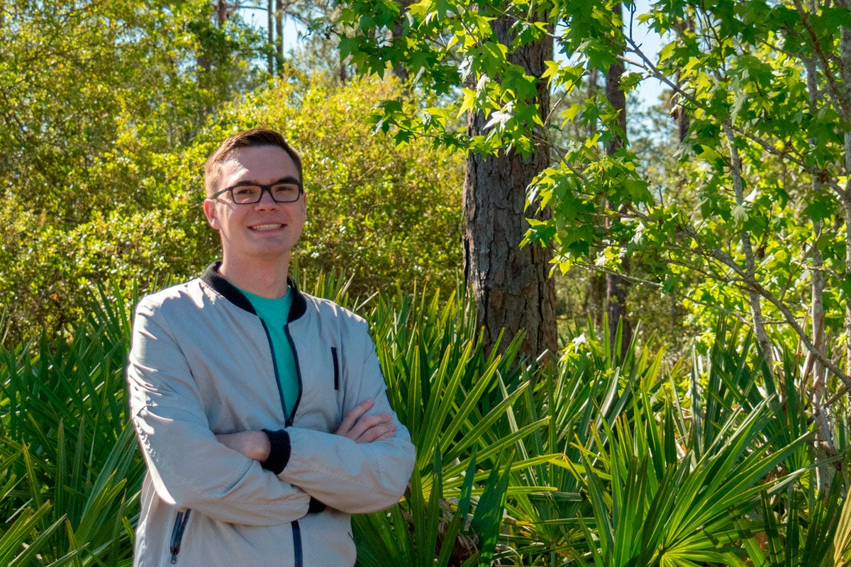 UCF student Evan Waldmann will study how natural versus human-created sounds effect wildlife at Harvard this summer.