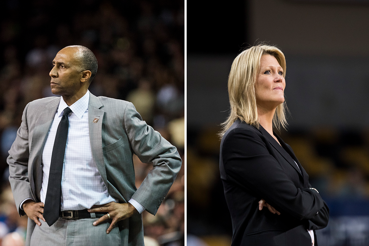Johnny Dawkins and Katie "ABE" Abrahamson-Henderson both joined UCF Athletics in 2016.