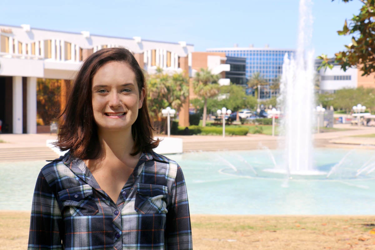 Hanna Reed uses math to understand how diseases develop and spread. (Photo by Allison Hurtado '12)