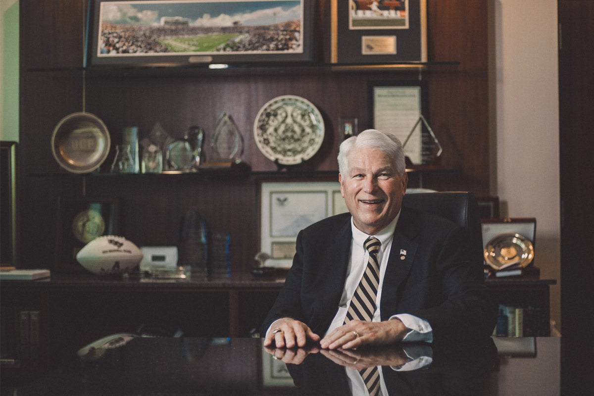 John C. Hitt served as the fourth president of UCF. He recently stepped down from the presidency on June 30, 2018. (Photo by Josh Letchworth)