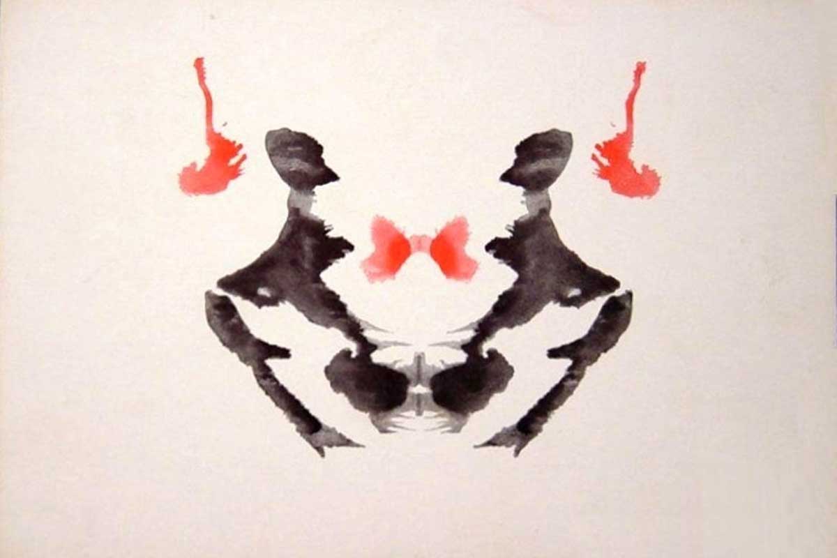 ink blot on paper