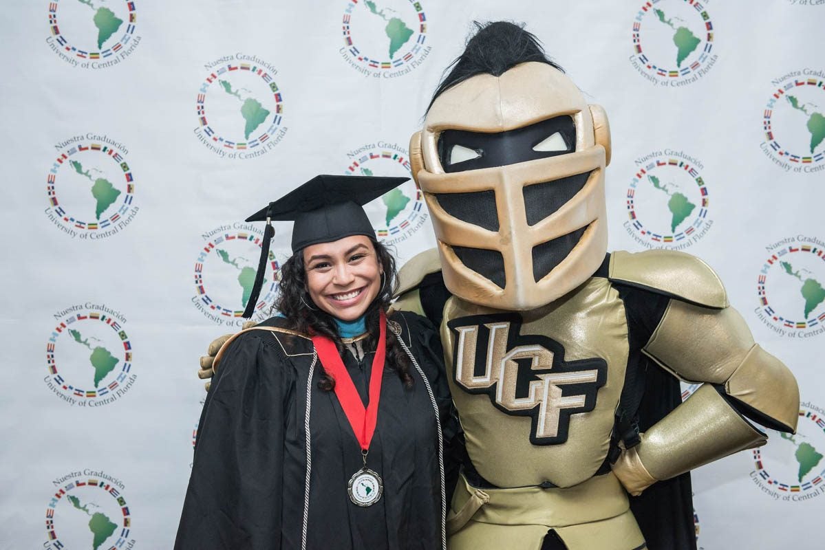 Student with Knightro