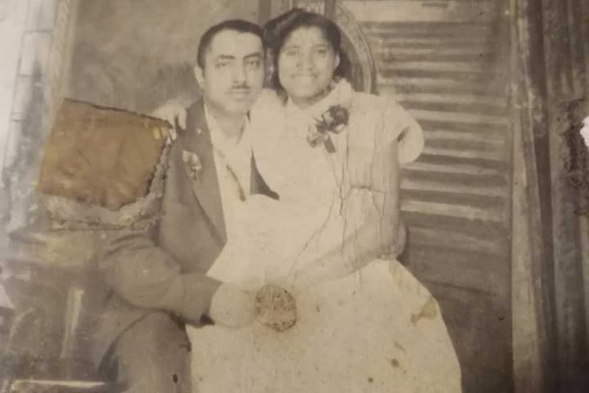 James and Ethel Parish, the columnist's grandparents, on their wedding day.