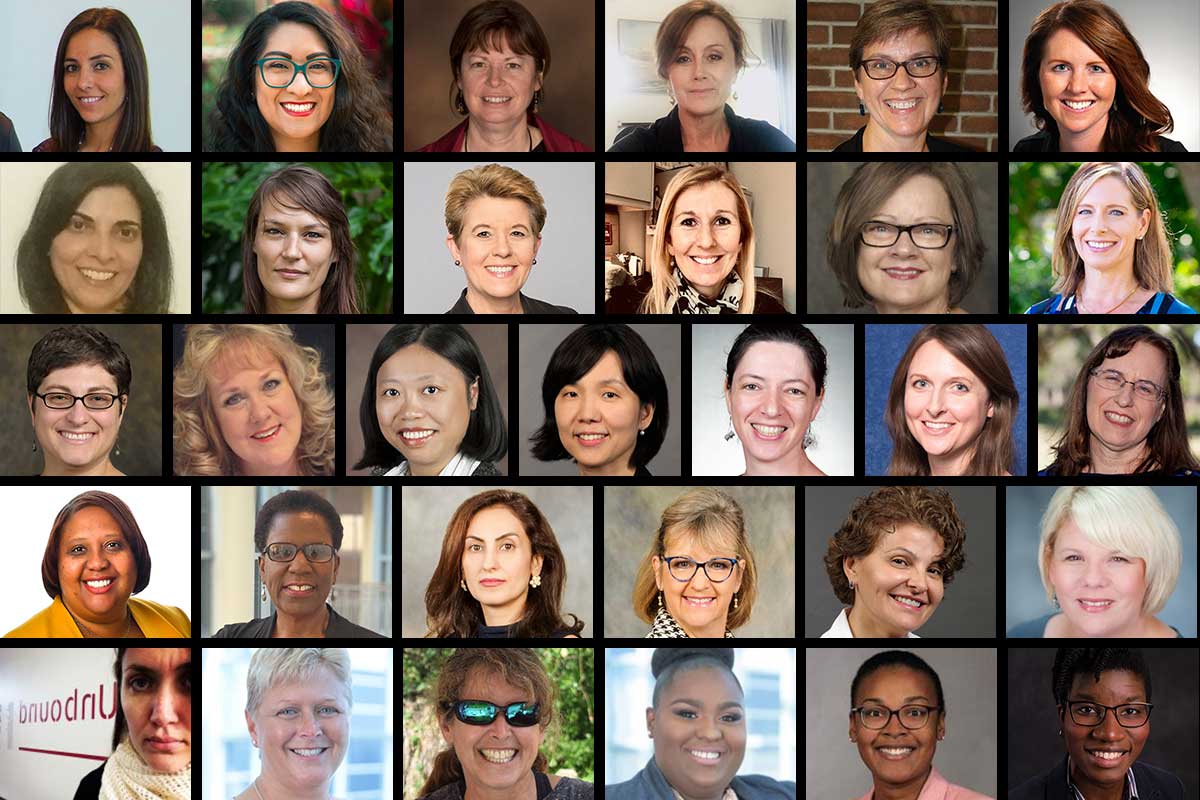 Collage of women faculty from UCF